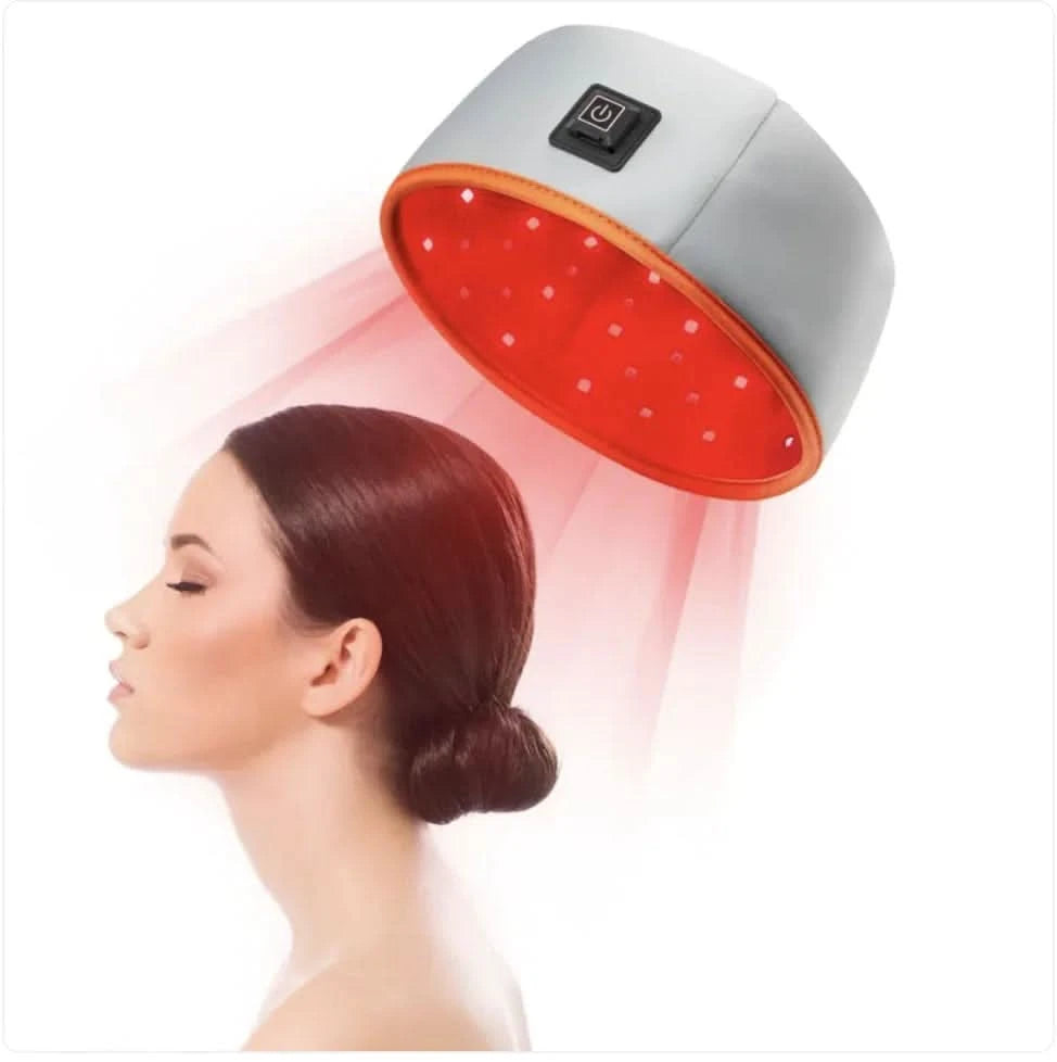 Bonnet de croissance capillaire à lumière rouge infrarouge
