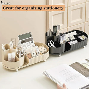 Makeup Organizer, Rotating Makeup Organizer for Vanity with Brush Holder, Cosmetic Organizer, Large Spinning Makeup Skincare Organizer for Perfume Jewellry Lipstick, Black