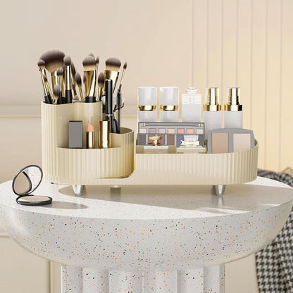 360°Rotating Makeup Organizer, Cosmetic Storage Organizer Box for Dressing Table Bedroom, 3020208/120338AM07US2
