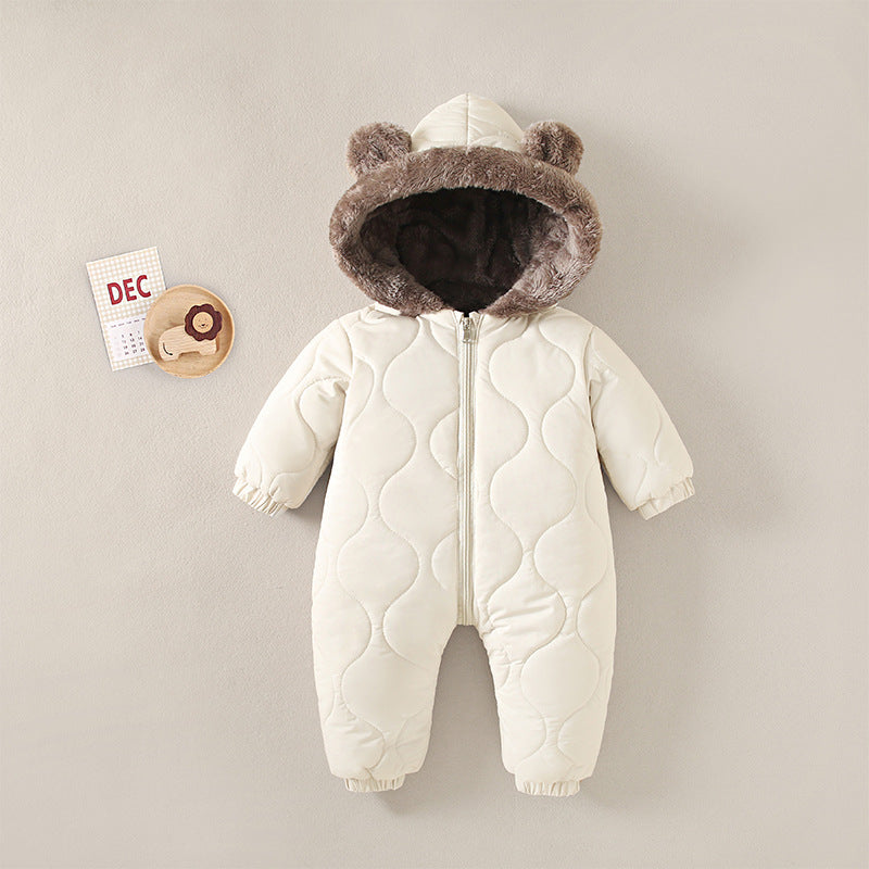 Baby Down Cotton-padded Clothes Winter Jumpsuit