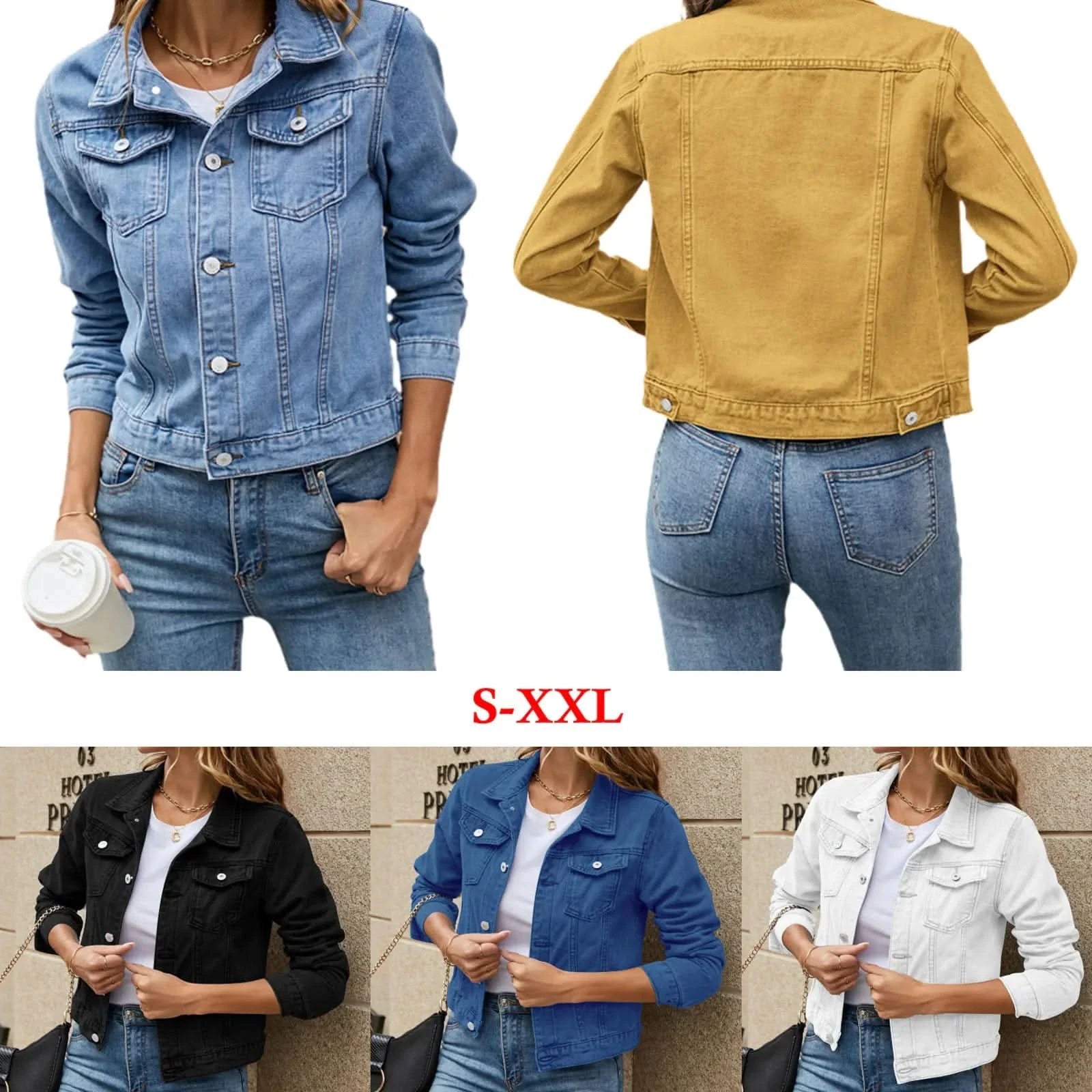 Veste en jean pour femme
