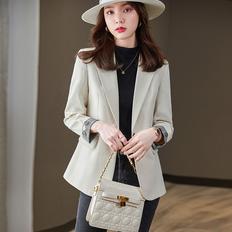 Autumn And Winter Thick Professional Wear Black Suit Jacket Formal Wear