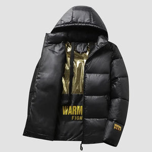 Veste d'hiver matelassée en coton pour homme – Manteau chaud en graphène, grandes tailles