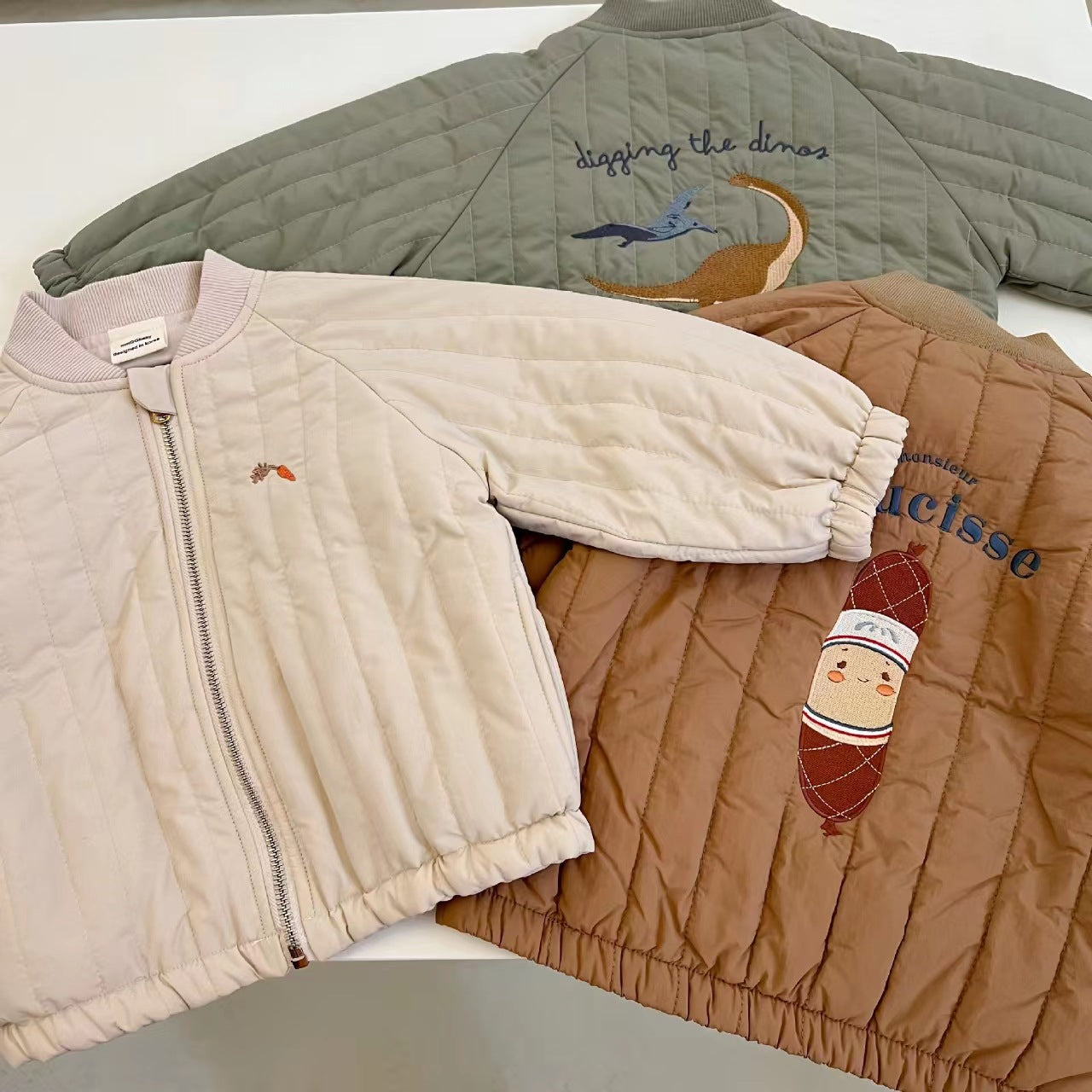 Kids Cartoon Cotton Winter Coat – Thick Mid-Length Jacket for Boys & Girls