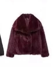 Women’s Faux Fox Fur Coat – Elegant, Warm & Luxurious Winter Outerwear