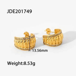 Boucles d'oreilles créoles plaquées or 18 carats