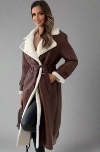Winter Collar Lapel Coat – Elegant & Warm Outerwear for Cold Weather
