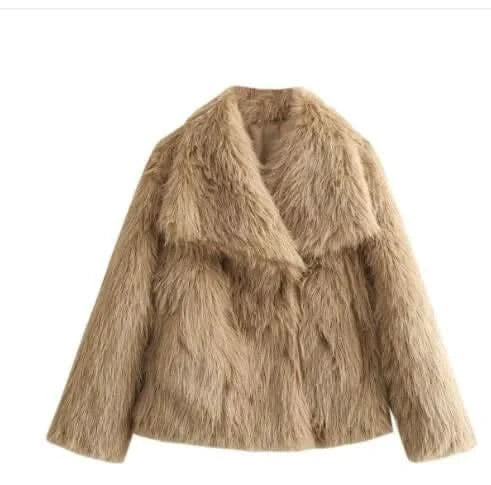 Women’s Faux Fox Fur Coat – Elegant, Warm & Luxurious Winter Outerwear