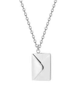 Collier enveloppe lettre d'amour