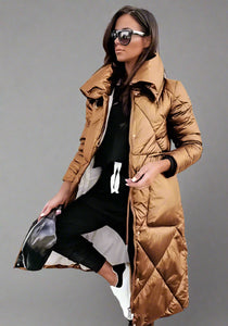 Plus Size Winter Coat – Water-Resistant, Hooded & Tailored Fit
