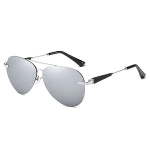Lunettes de soleil polarisées à monture métallique – Design classique sans monture