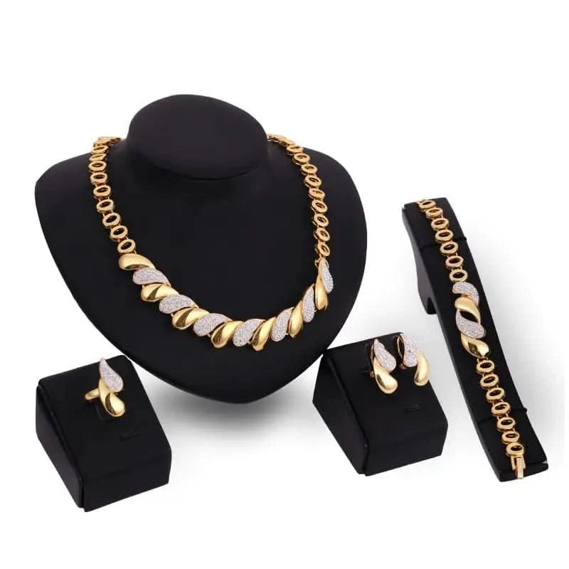 Ensemble de bijoux de mariée indiens en or