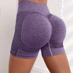 Short de yoga taille haute pour femme – Coupe rehaussante et extensible