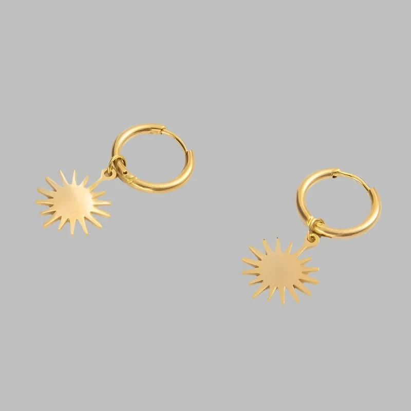 Pendant Hoop Earrings