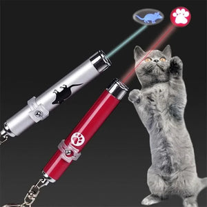 Pointeur laser LED portable en forme de chat amusant