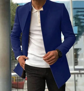 SharpFit Men’s Slim Fit Coat – Single-Breasted Fall/Winter Jacket