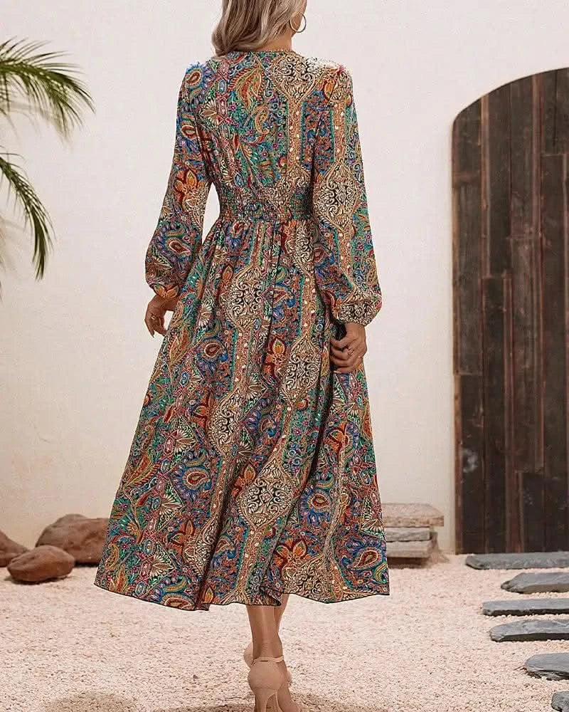 Robes longues imprimées de style bohème