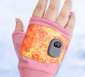 USB Heated Gloves with Digital Display – Adjustable Temperature, Unisex Design