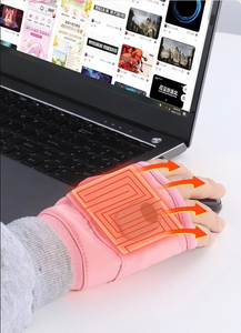 USB Heated Gloves with Digital Display – Adjustable Temperature, Unisex Design