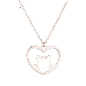 Collier coeur de chat