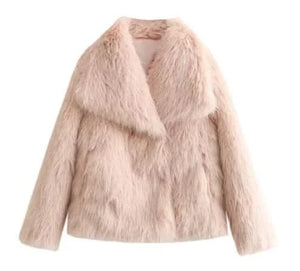 Women’s Faux Fox Fur Coat – Elegant, Warm & Luxurious Winter Outerwear