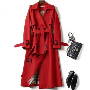 Classic Women's Trench Coat – Elegant & Water-Resistant