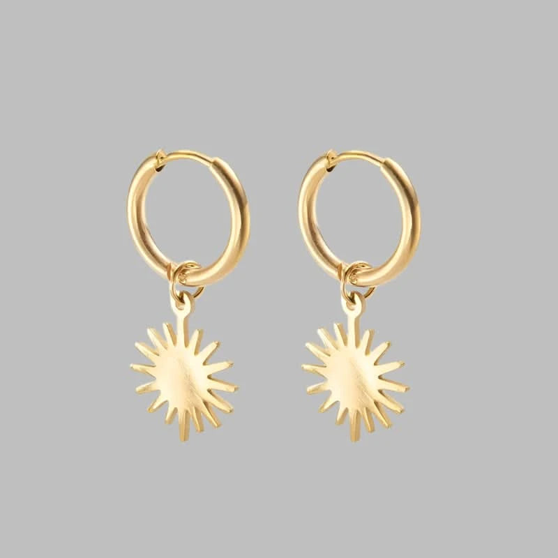 Pendant Hoop Earrings