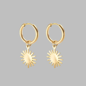 Pendant Hoop Earrings