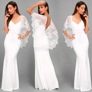 Robe châle en dentelle - Tenue élégante en dentelle