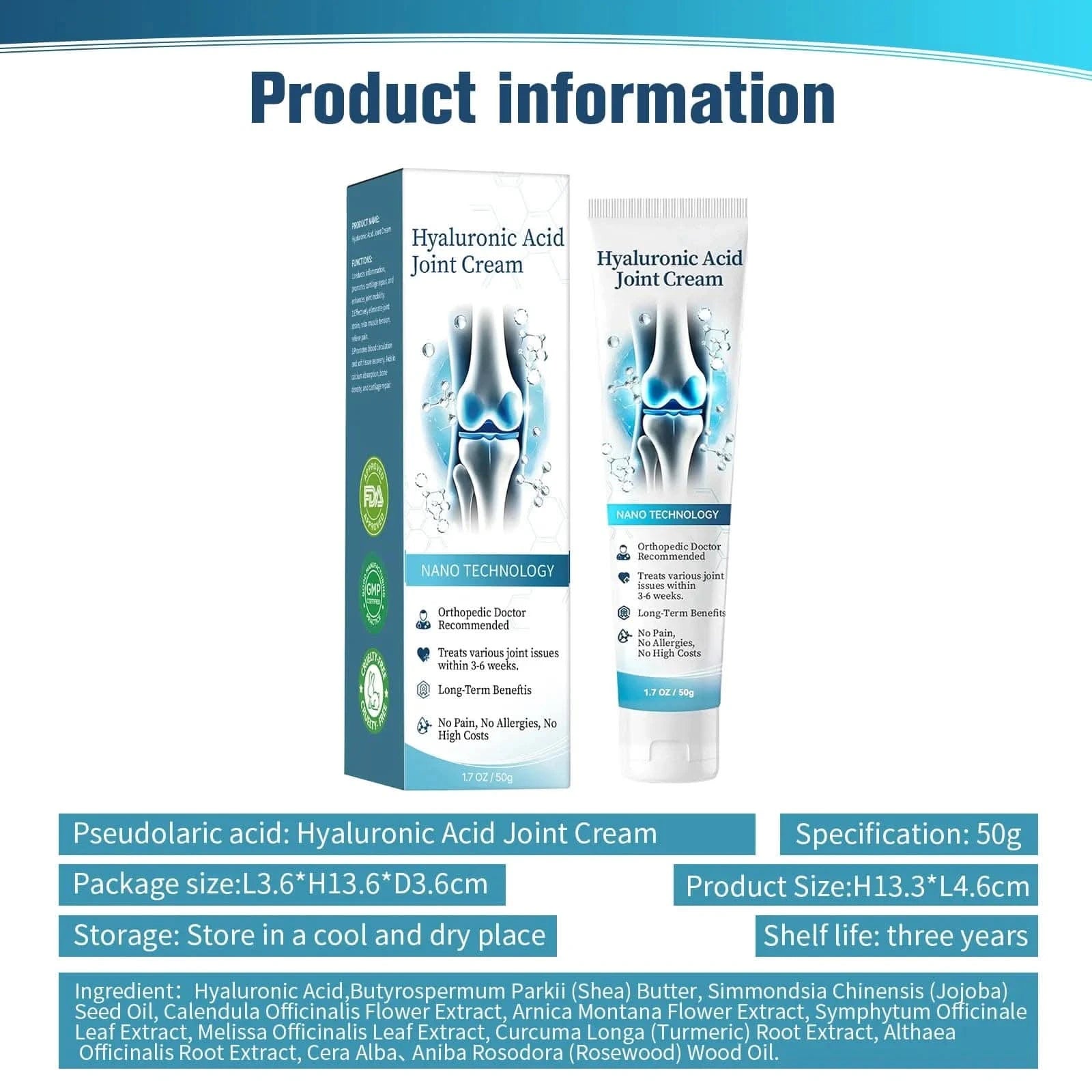 Gel de soin pour les articulations