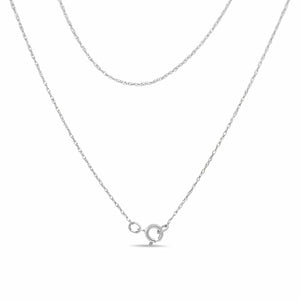 .925 Sterling Silver 3/8 Cttw Round Diamond Double Heart-in-Heart Pendant 18" Necklace (I-J Color, I3 Clarity)