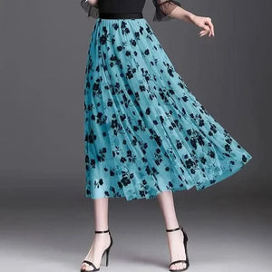 Mesh Floral Skirt for Women – Elegant, Lightweight, Versatile Summer Skirt