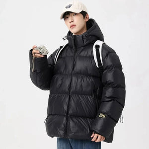 Veste d'hiver matelassée en coton pour homme – Manteau chaud en graphène, grandes tailles