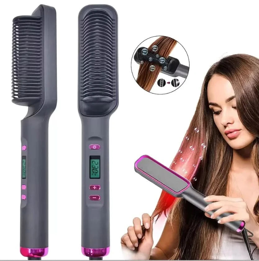 Peigne électrique multifonction pour lisser les cheveux
