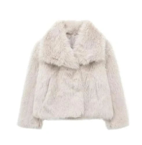 Women’s Faux Fox Fur Coat – Elegant, Warm & Luxurious Winter Outerwear