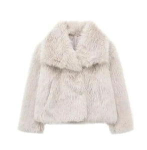 Women’s Faux Fox Fur Coat – Elegant, Warm & Luxurious Winter Outerwear