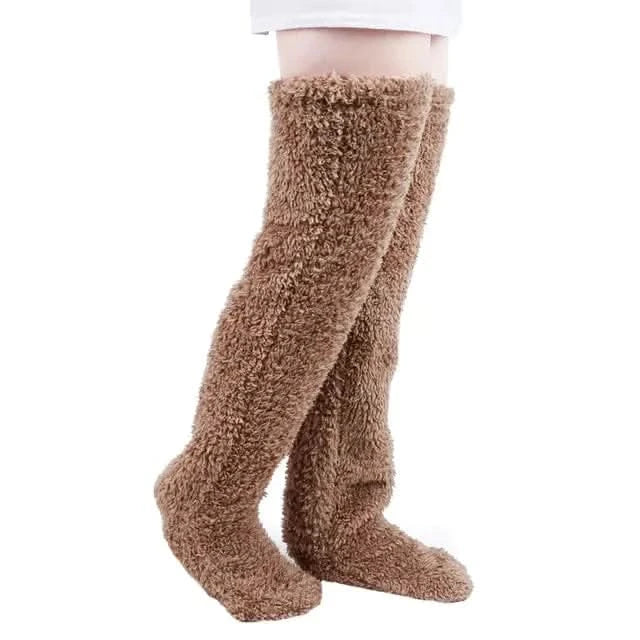 Over Knee High Fuzzy Long Socks – Cozy & Stylish Cold Weather Accessory