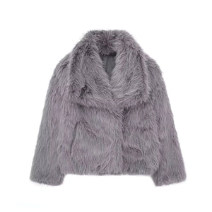 Women’s Faux Fox Fur Coat – Elegant, Warm & Luxurious Winter Outerwear