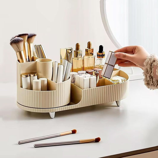 360°Rotating Makeup Organizer, Cosmetic Storage Organizer Box for Dressing Table Bedroom, 3020208/120338AM07US2