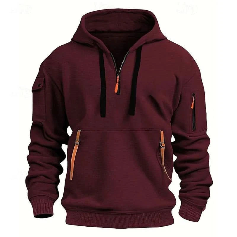 Men’s Easy Fit Hooded Sweatshirt – Oversized Pullover Hoodie for Fall/Winter Comfort & Styl