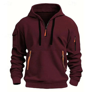 Men’s Easy Fit Hooded Sweatshirt – Oversized Pullover Hoodie for Fall/Winter Comfort & Styl