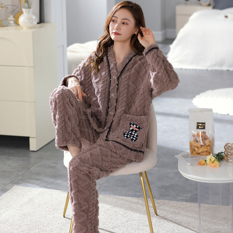 Women's Pajamas Winter Home Wear Suit