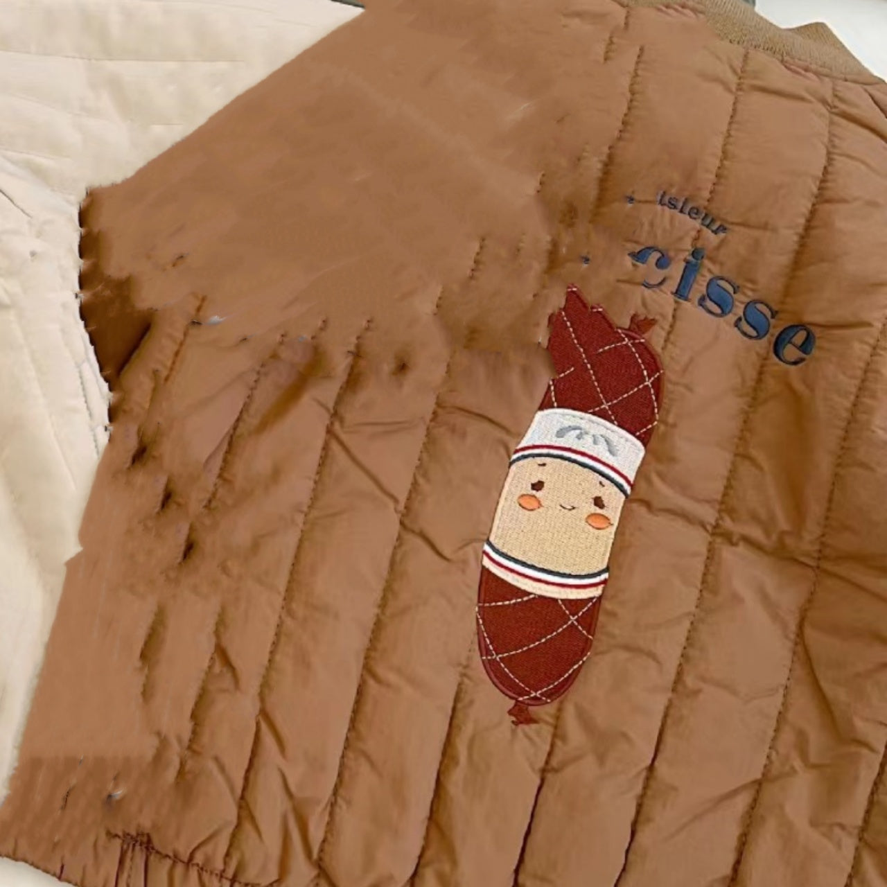 Kids Cartoon Cotton Winter Coat – Thick Mid-Length Jacket for Boys & Girls