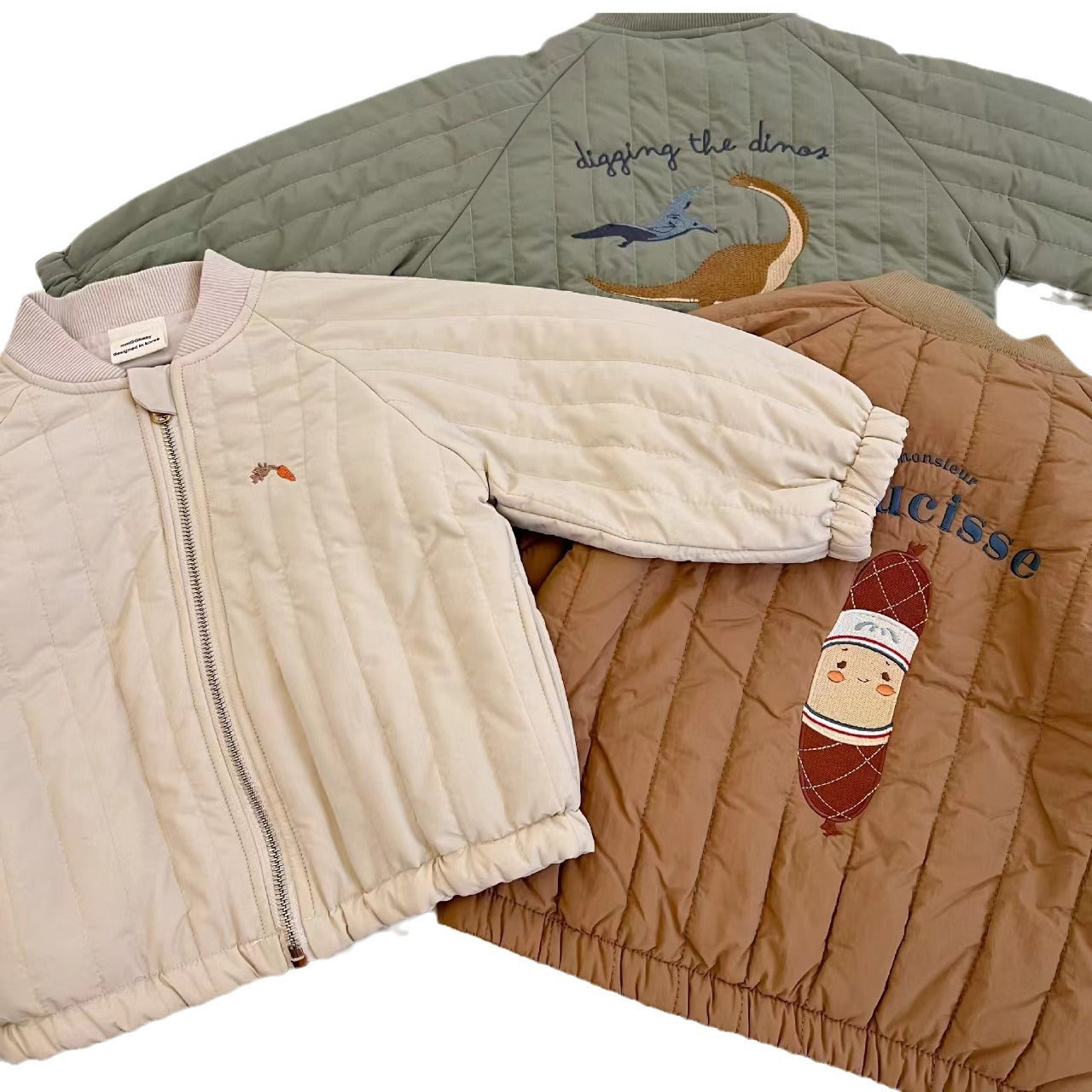 Kids Cartoon Cotton Winter Coat – Thick Mid-Length Jacket for Boys & Girls