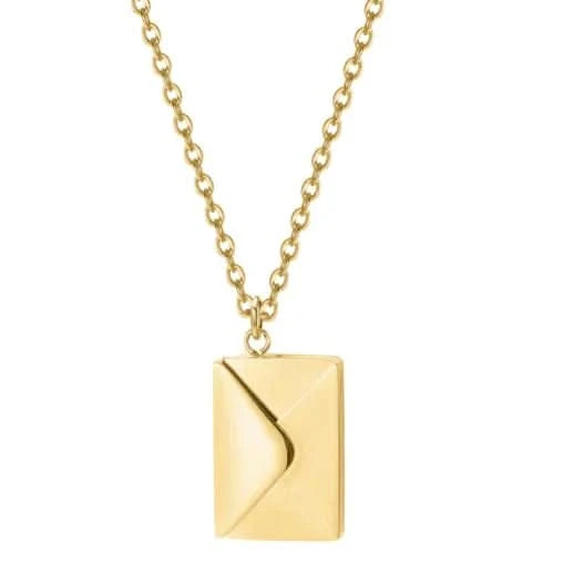 Collier enveloppe lettre d'amour