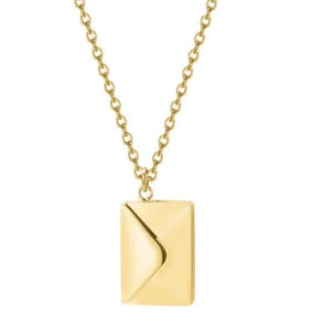 Collier enveloppe lettre d'amour