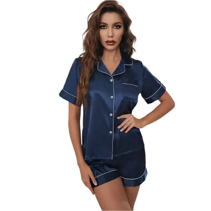 Women's Silk Satin Pajamas Set