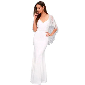 Robe châle en dentelle - Tenue élégante en dentelle