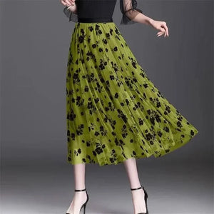 Mesh Floral Skirt for Women – Elegant, Lightweight, Versatile Summer Skirt