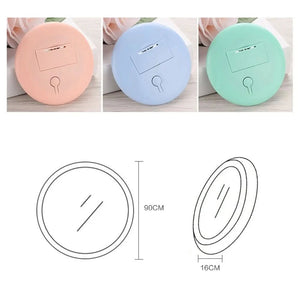 Miroir de maquillage de poche à LED